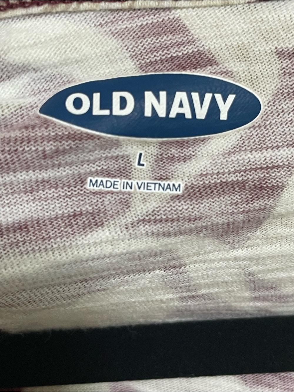 Old Navy Burgundy  and White Floral Tie-Back Tank Top - Picture 3 of 5